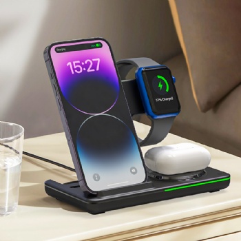 Foldable Three In One Wireless Charger